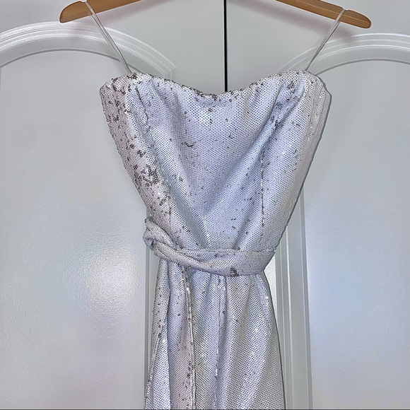 Trinity Strapless Sequin Jumpsuit - Picture 2 of 7